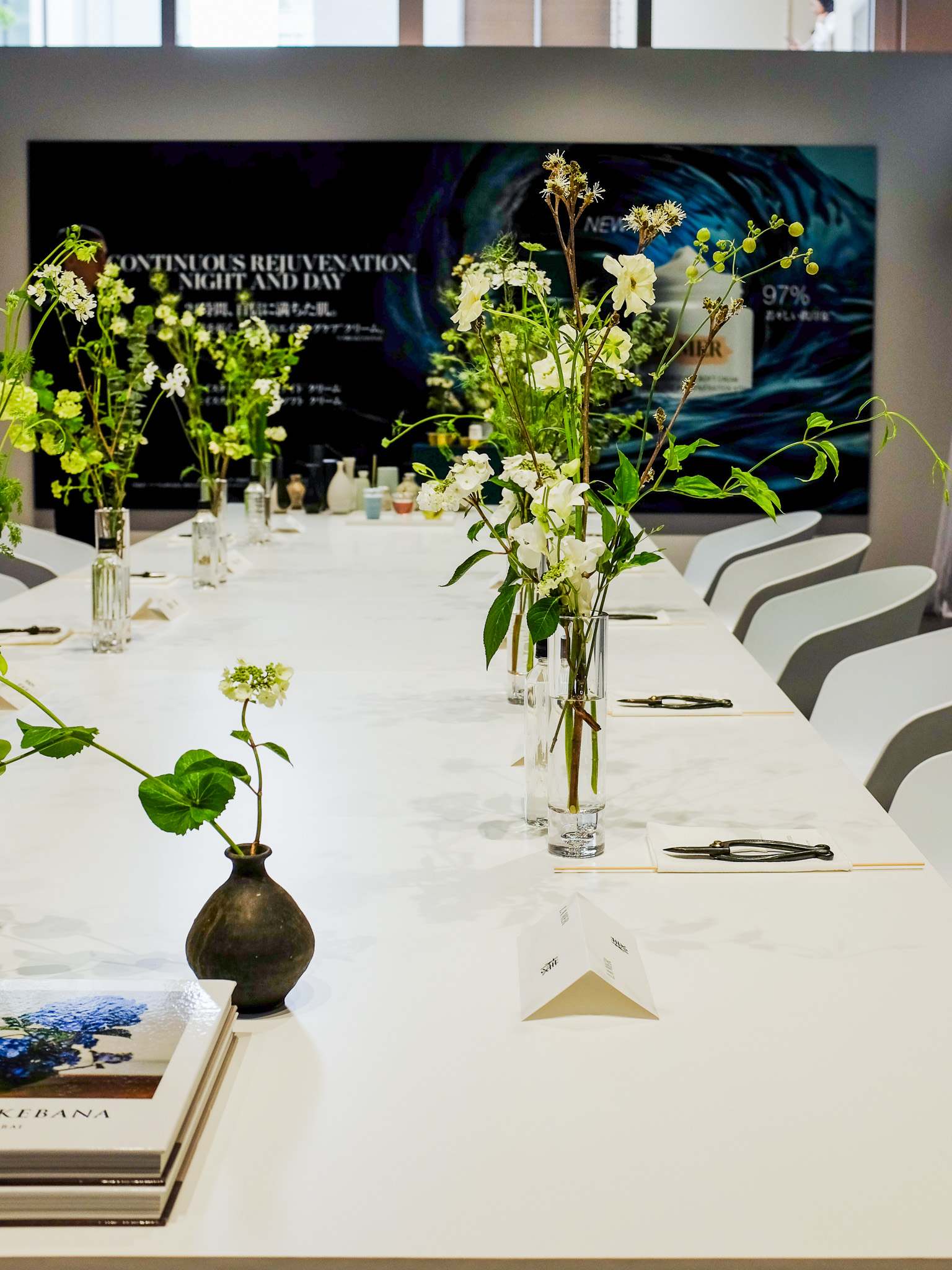 Ikebana experience and client sessions for LA MER