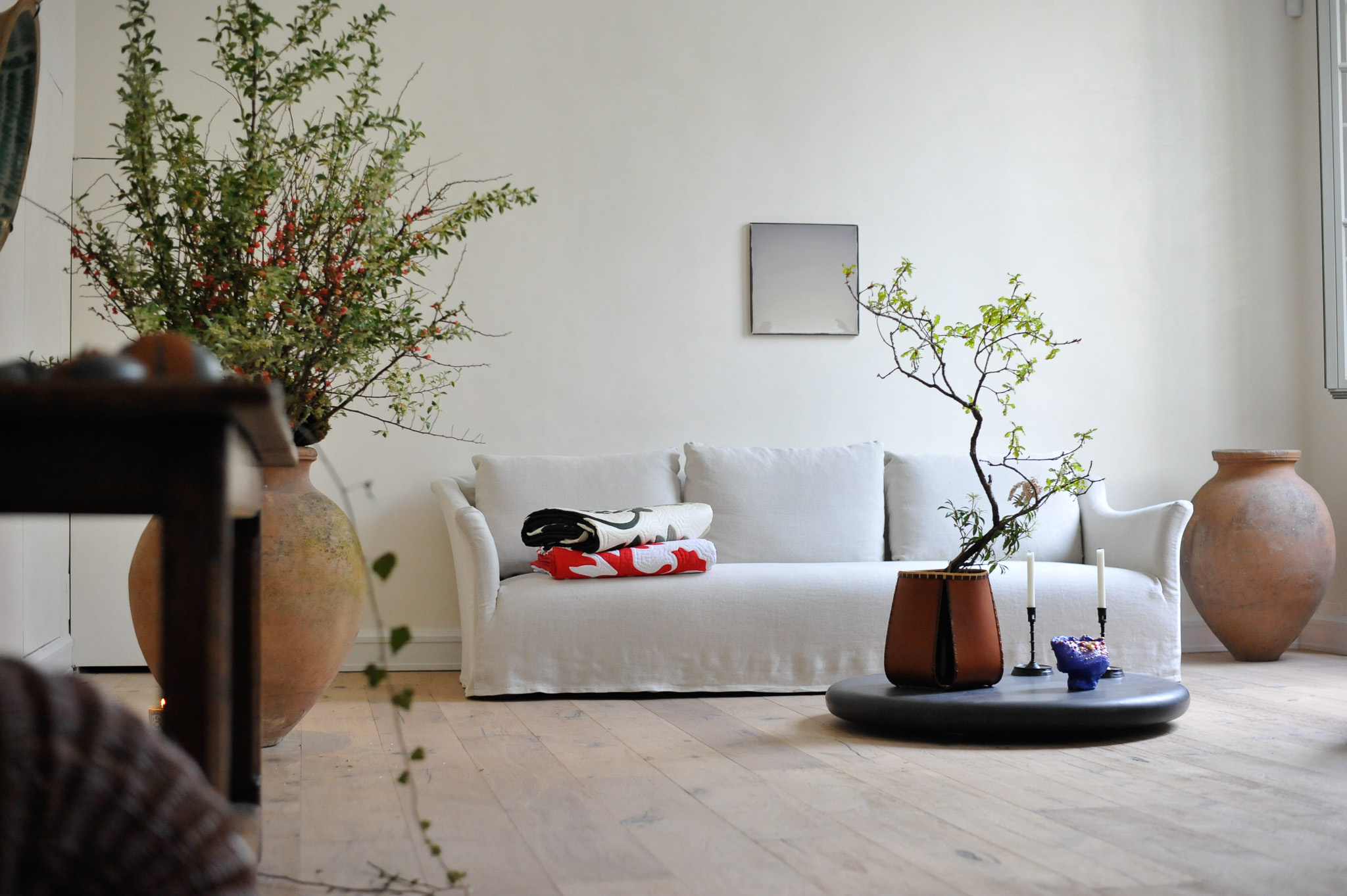 Ikebana installation in Milan