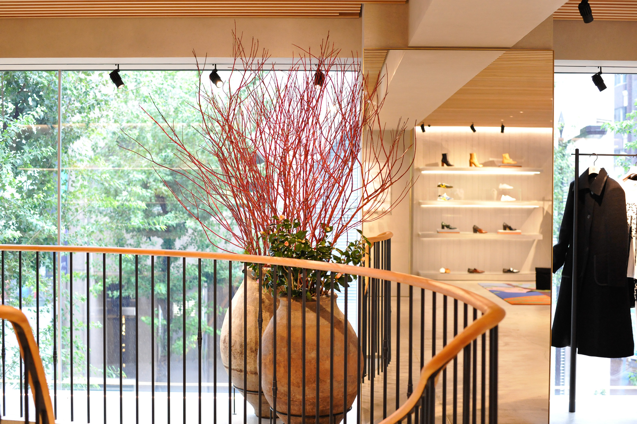 Ikebana installation in Tokyo