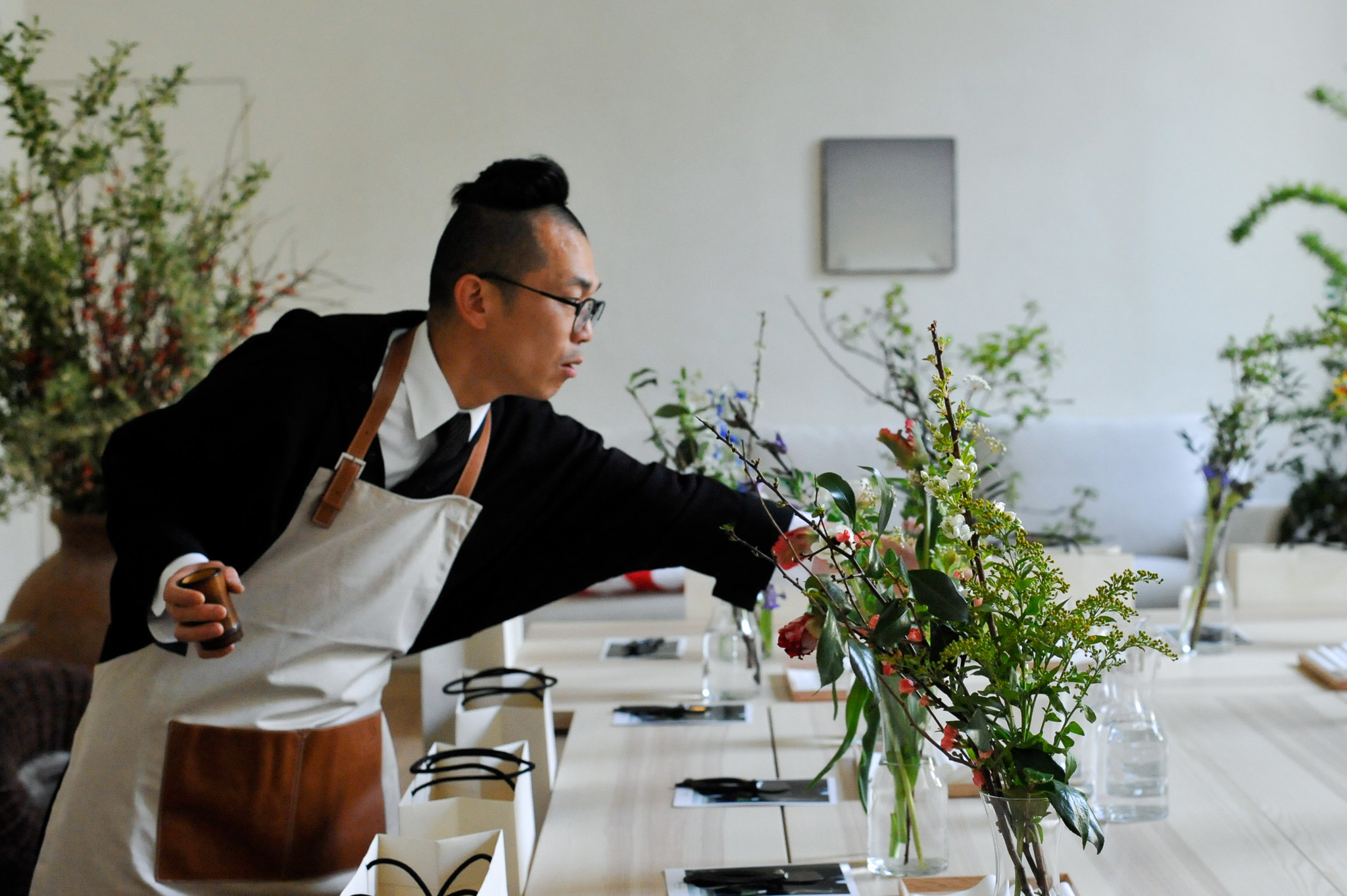 Small ikebana composition detail